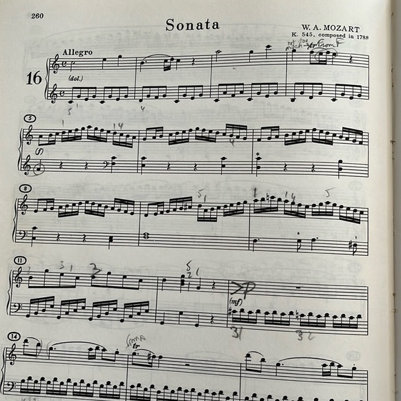 1960 W.A. Mozart Sonatas & Fantasies for Piano Nathan Broder BOOK Vintage Music - Picture 12 of 17